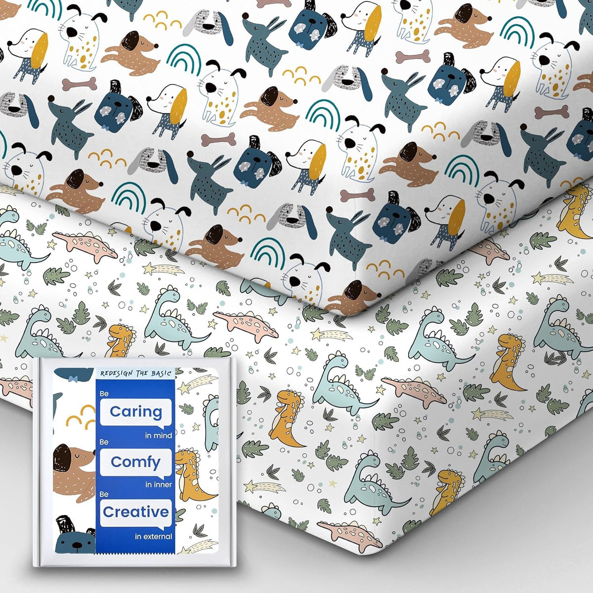 Baby Crib Sheets Boy Girl for Standard Crib Mattress - Ultra Soft Jersey Knit Neutral Crib Mattress