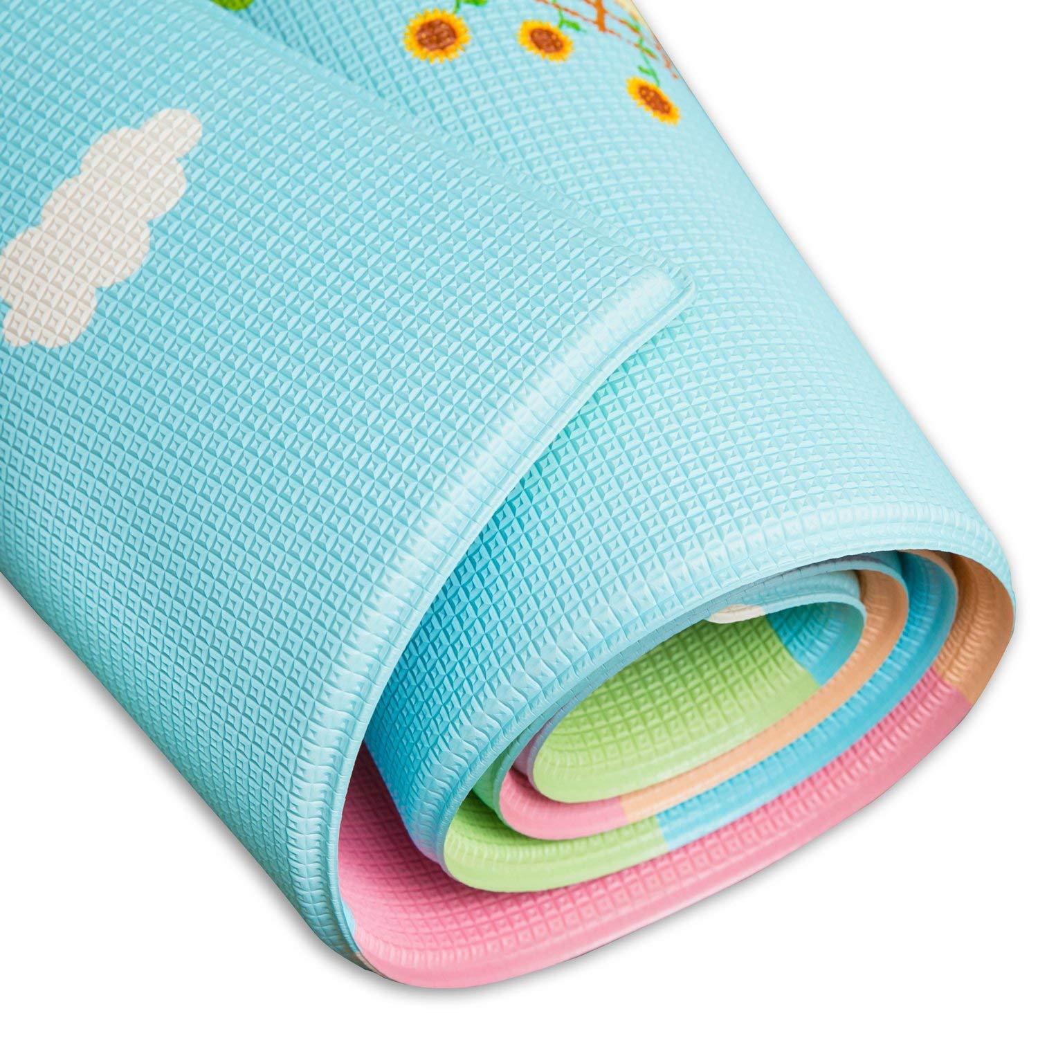 Baby Care Play Mat - Playful Collection (Busy Farm, Large) - Play Mat for Infants – Non-Toxic Baby