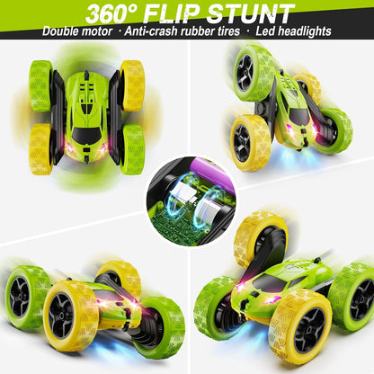 Remote Control Car, RC Car Toys for 6-12 Year Old Boys, Off Road RC Stunt Car 4WD 360° Rotating