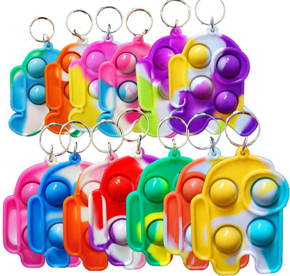 30 Packs Kids Christmas Party Favors and Classroom Students Gifts, Push Fidget Bubble Fidget