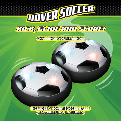Hover Soccer 2 Pack from The Makers of Stomp Rocket – LED Lights and Padded Bumpers Indoor Air