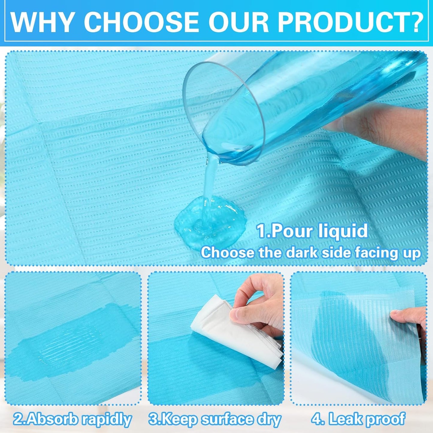 100pcs Disposable Changing Liner 2-ply Baby Changing Station Pad Disposable Changing Pads Diaper