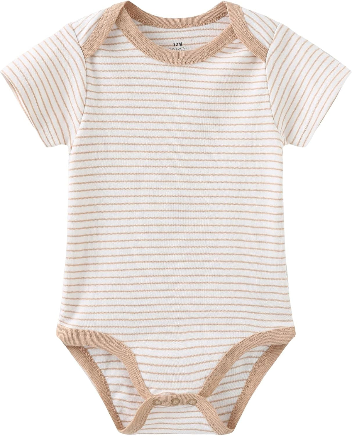 Kiddiezoom Baby Bodysuit Newborn Short Sleeve baby One-Piece Cotton 5-Pack baby clothes