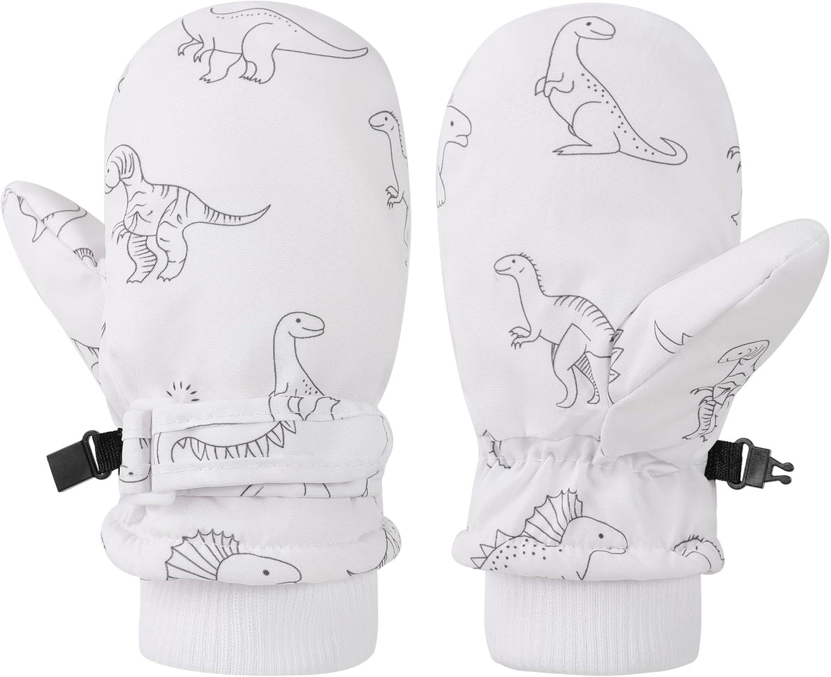 Toddler Gloves Kids Mittens Winter Warm Lined Fleece Gloves Waterproof Snow Baby Mitten for Boys