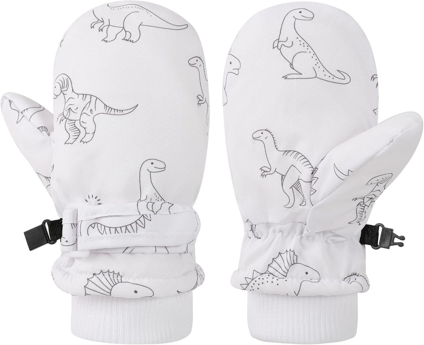 Toddler Gloves Kids Mittens Winter Warm Lined Fleece Gloves Waterproof Snow Baby Mitten for Boys