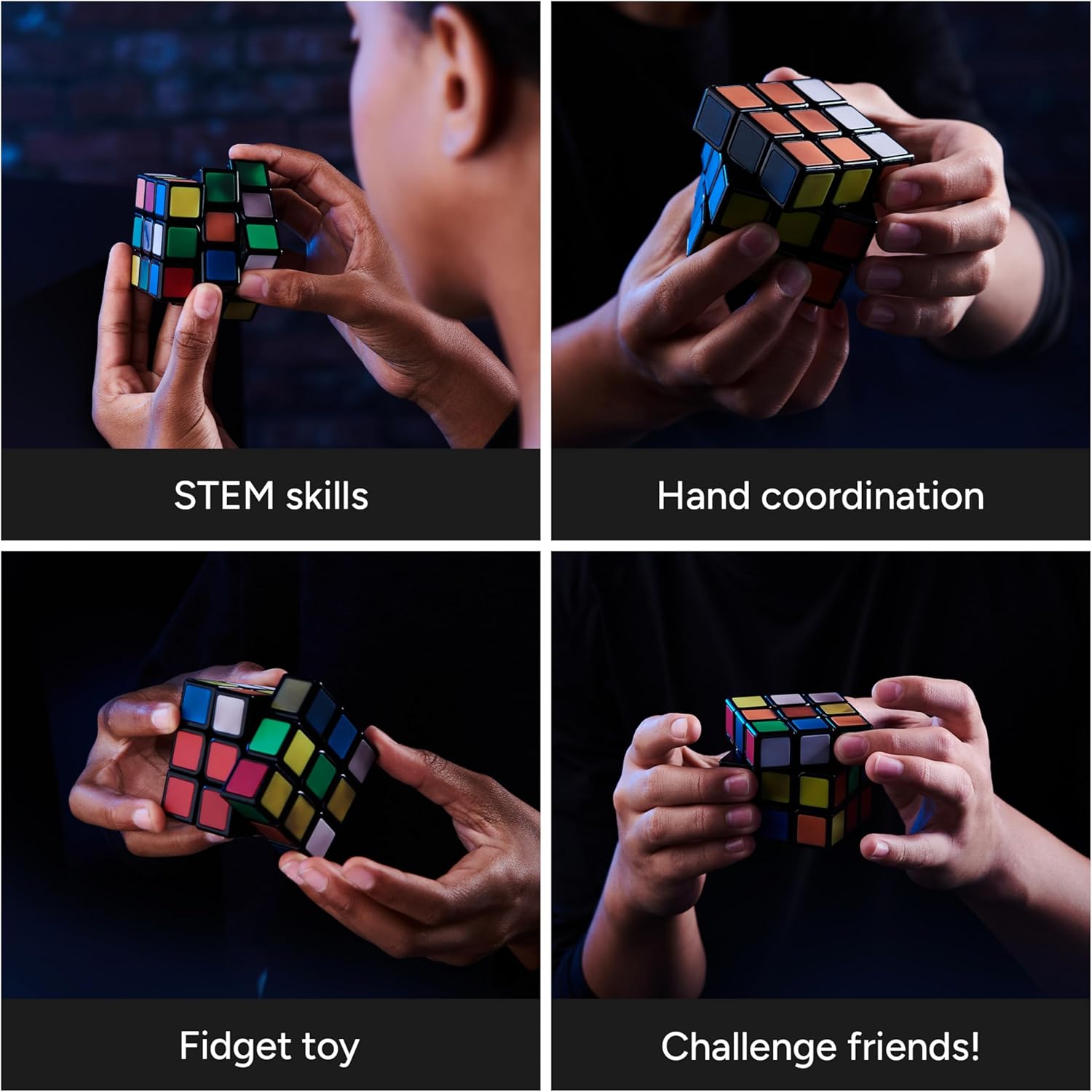 Rubik’s Phantom, 3x3 Cube Advanced Technology Difficult 3D Puzzle Travel Game Stress Relief Fidget