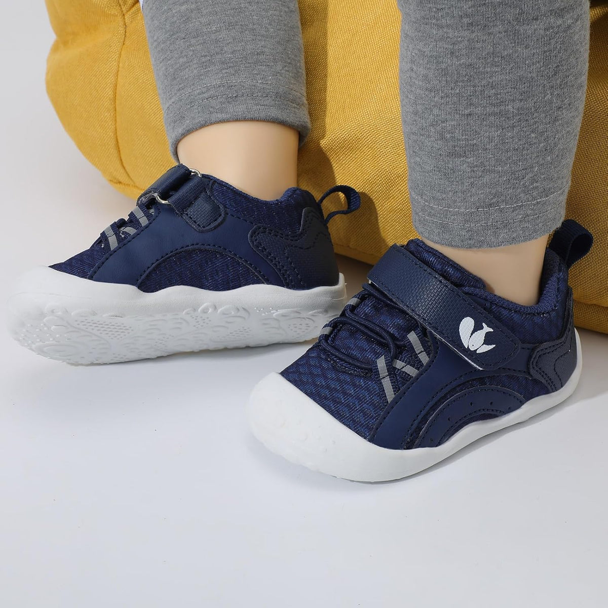 FEETCITY Wide Baby Shoes Boys Girls Baby Barefoot Shoes Breathable Infant Walking Shoe Crib Sock