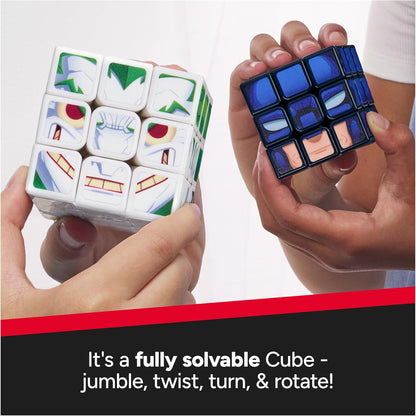 Rubik’s Cube Batman and Joker Cubers 2-Pack, Problem-Solving Challenging Brain Teaser Collectible