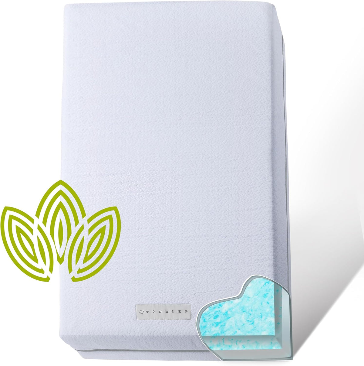 Organic Cotton Dual-Sided Crib Mattress | 2-Stage Premium Memory Foam CertiPUR-US Hypoallergenic