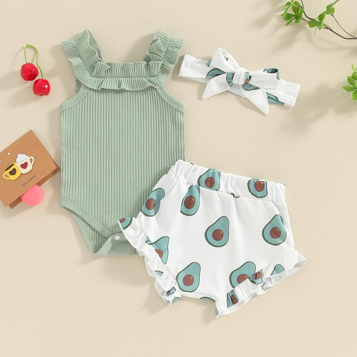 fhutpw Baby Girl Clothes Summer Cute Outfits 3 6 12 18 Months Spaghetti Strap Romper & Floarl