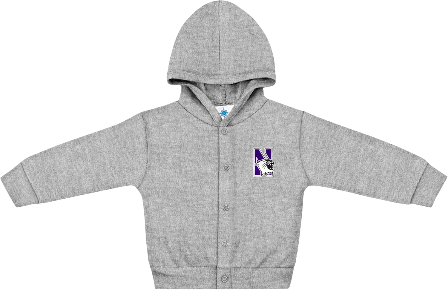 Creative Knitwear College Baby Snap Hooded Jacket - Team Logo, Multiple Colors, for Boys & Girls