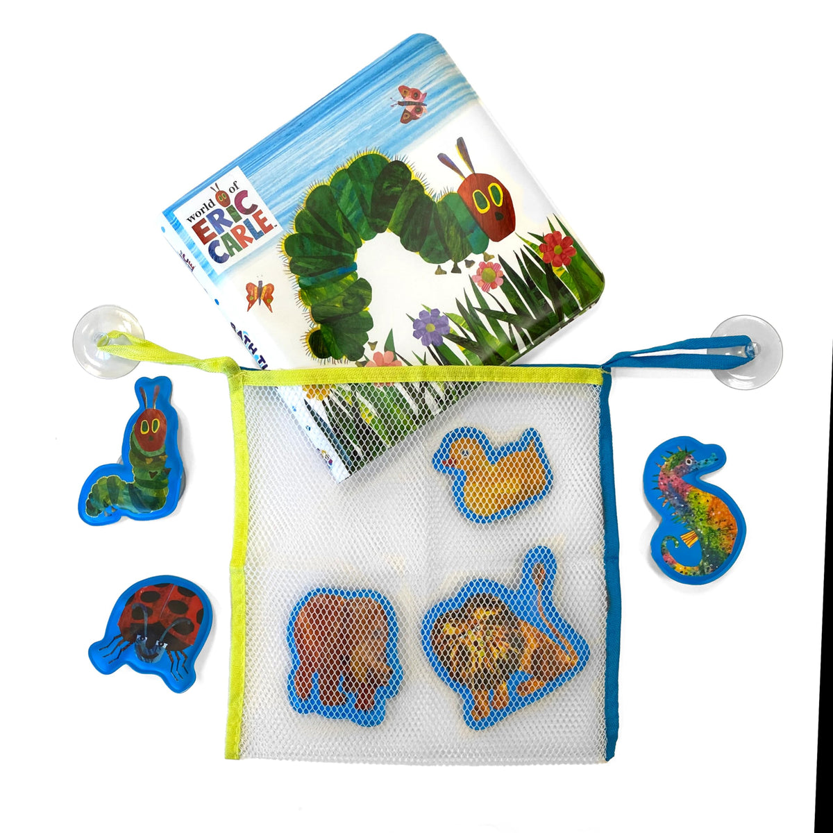 The World of Eric Carle Bath Time Books - Activity Books for kids, Bath book, 6 Padded suction