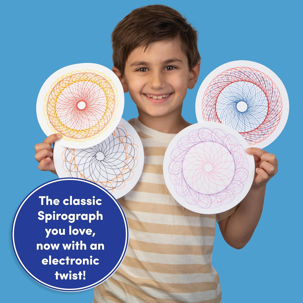 Spirograph Electric Machine - Arts and Crafts, Kids Toys, Art Supplies, Craft Supplies, Drawing