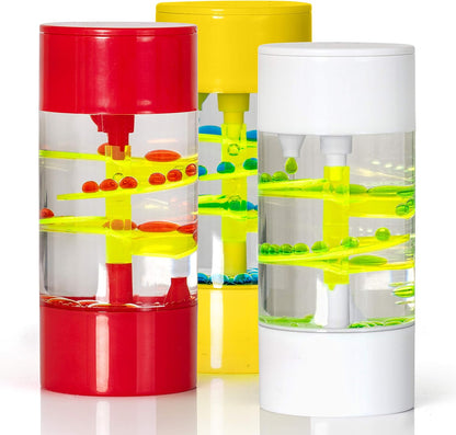 Big Mo's Toys Liquid Motion Spiral Timer Toy for Sensory Play - Relaxing Bubble Motion Autism ADHD