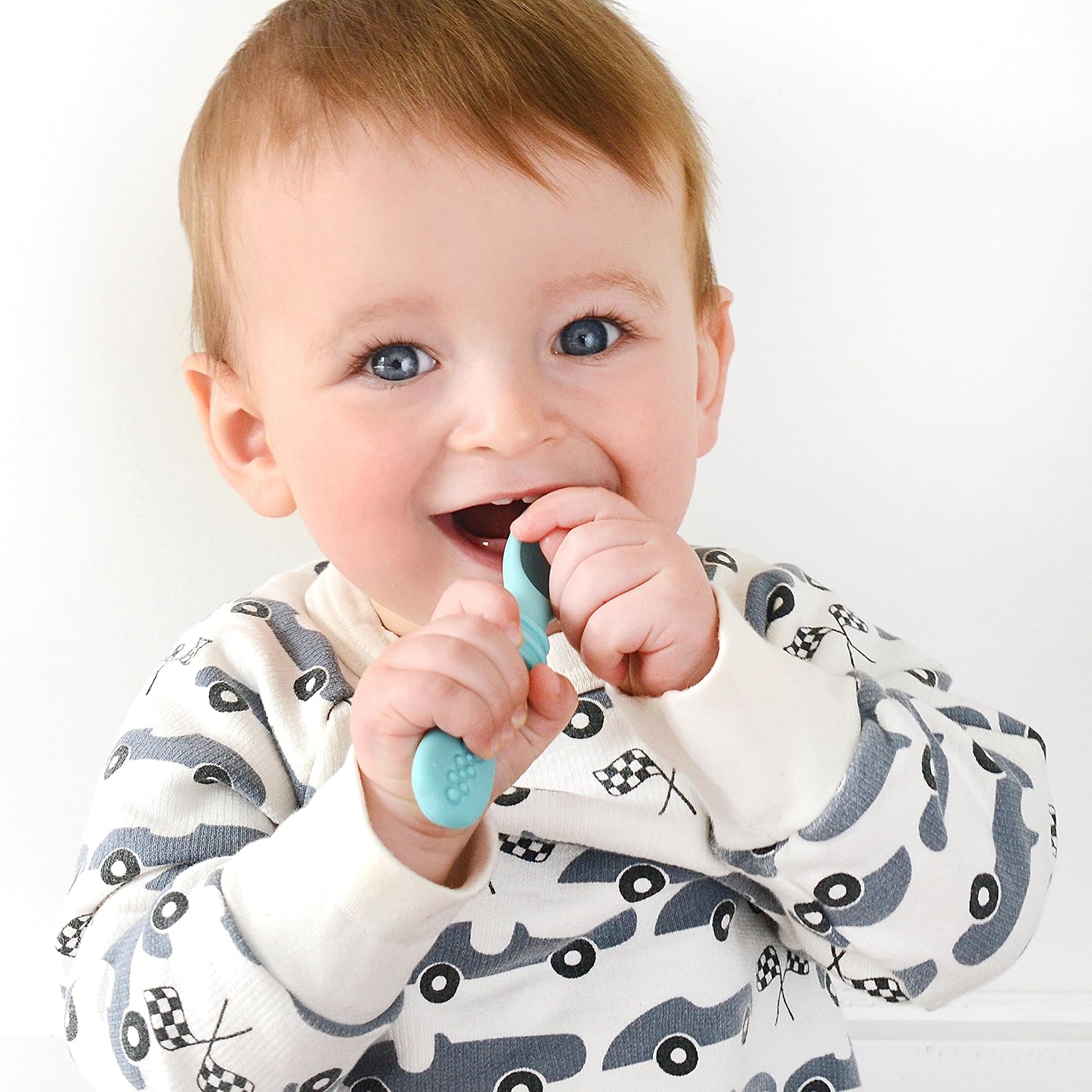 PrimaStella Silicone Chew Spoon Set for Babies and Toddlers - Safety Tested - BPA Free - Microwave