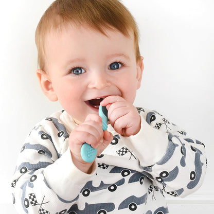 PrimaStella Silicone Chew Spoon Set for Babies and Toddlers | Safety Tested | BPA Free | Microwave