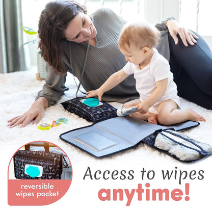 Kopi Baby Portable Diaper Changing Pad - Baby Changing Pad & Diaper Changer Travel Bag, Smart