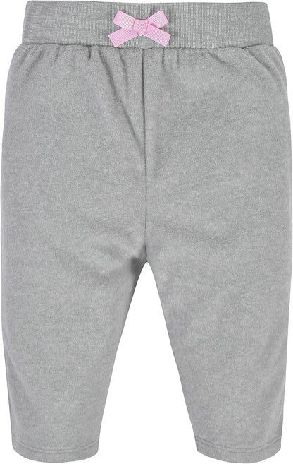 Gerber Baby Girls' 4-Pack Microfleece Pants
