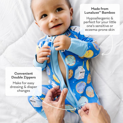 Little Sleepies Pajamas for Baby Boys & Girls, Viscose from Bamboo Baby Pajamas, Preemie & Newborn