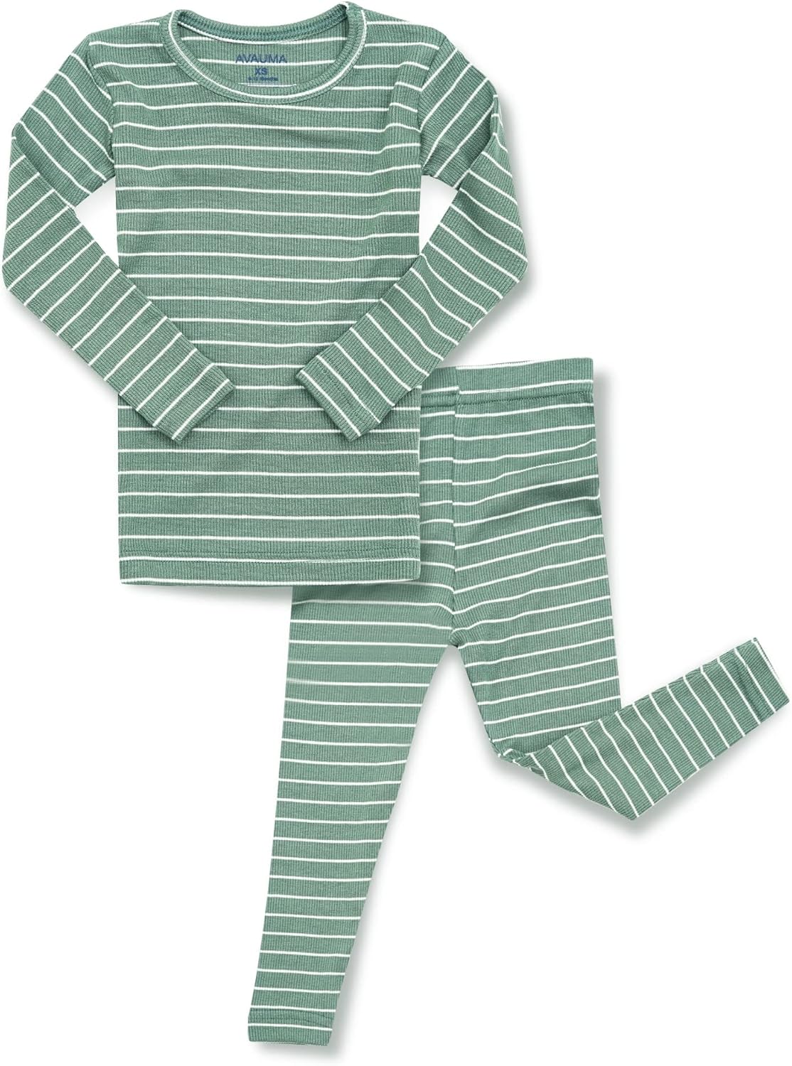 AVAUMA Stripe Pattern Baby Boys Girls Pajama Set Kids Toddler Snug fit Ribbed Sleepwear pjs for
