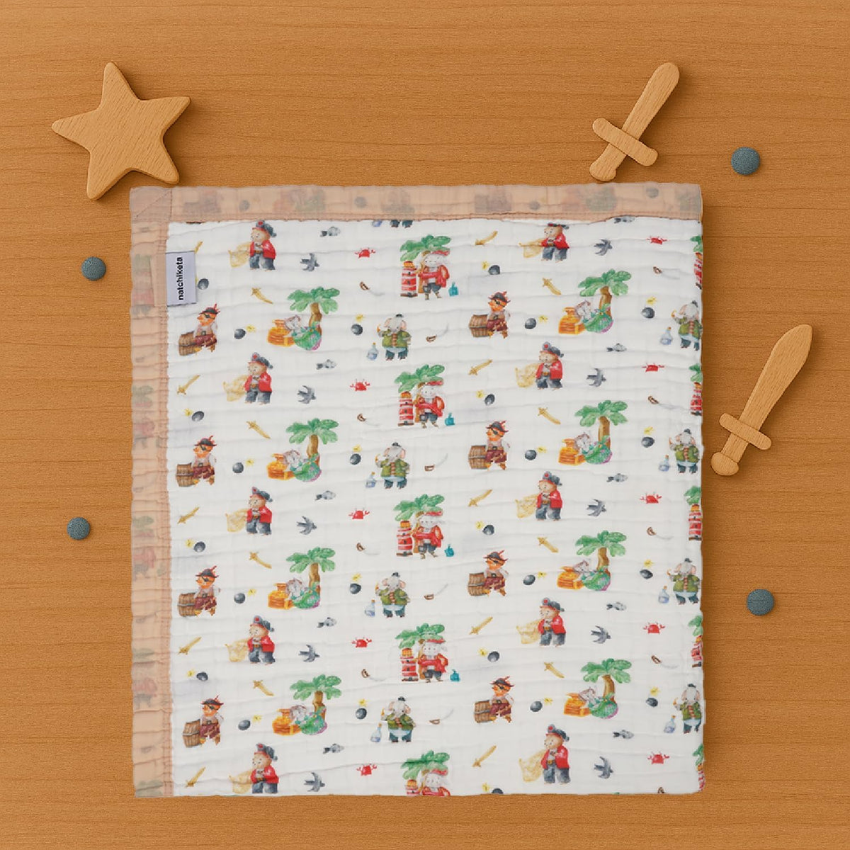 Organic Cotton Muslin Baby Blanket for Boys and Girls - Luxurious Soft Toddler Quilt for Swaddling