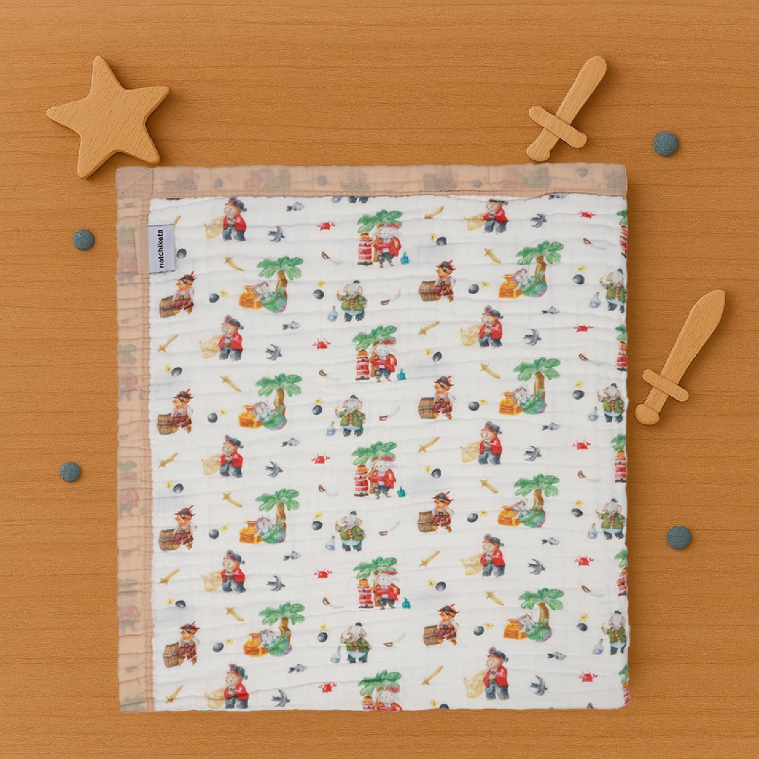 Organic Cotton Muslin Baby Blanket for Boys and Girls - Luxurious Soft Toddler Quilt for Swaddling