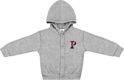 Creative Knitwear College Baby Snap Hooded Jacket - Team Logo, Multiple Colors, for Boys & Girls
