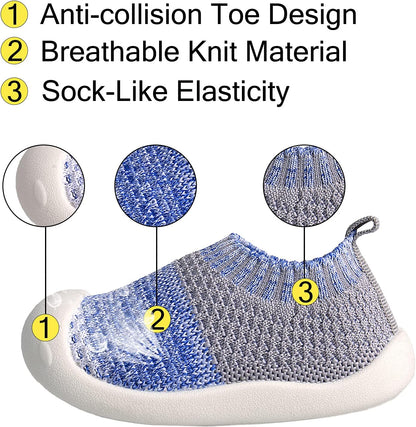 Baby First-Walking Shoes 1-4 Years Kid Shoes Trainers Toddler Infant Boys Girls Soft Sole Non Slip