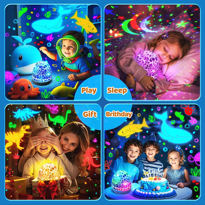 Baby Sound Machine Night Light Projector | 15 Sleeping Sounds & 3D Films | 31Colors & Remote