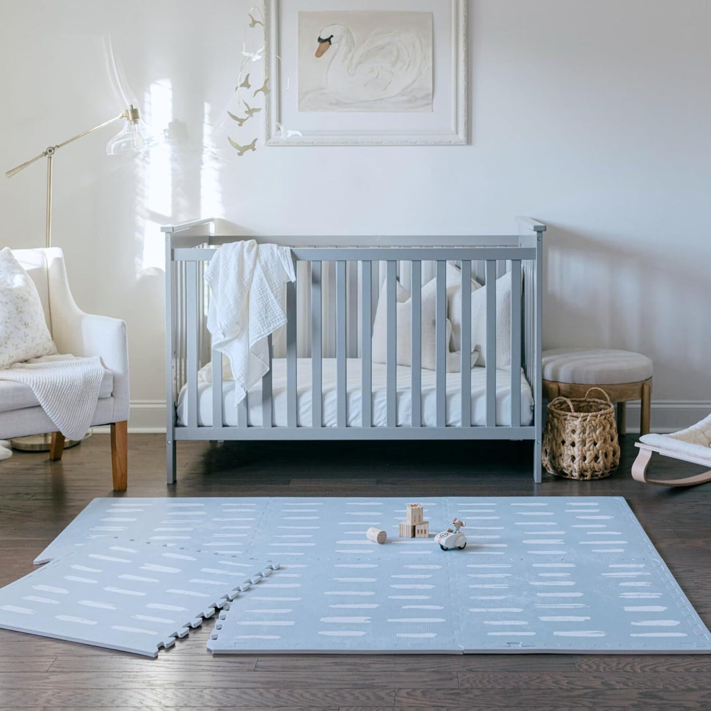 Baby Play Mats for Floor - Shoreline (4x6ft) - Premium EVA Foam Play Mat for Babies & Toddlers