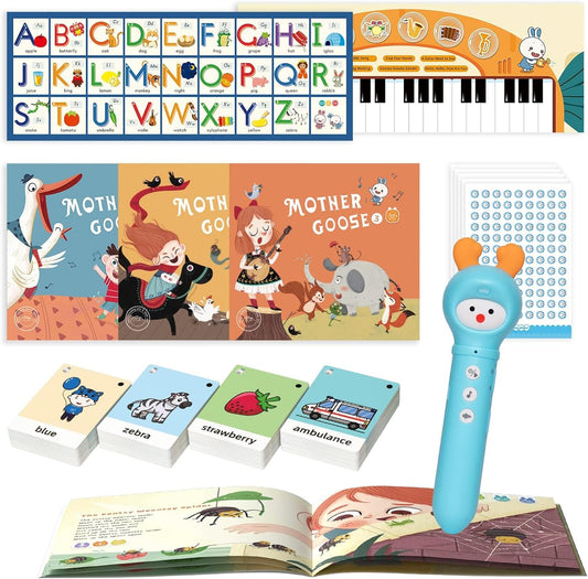 alilo Talking Pen Books Sets for Toddlers 2-6, Kids Learning Electronic Toys, Early Educational