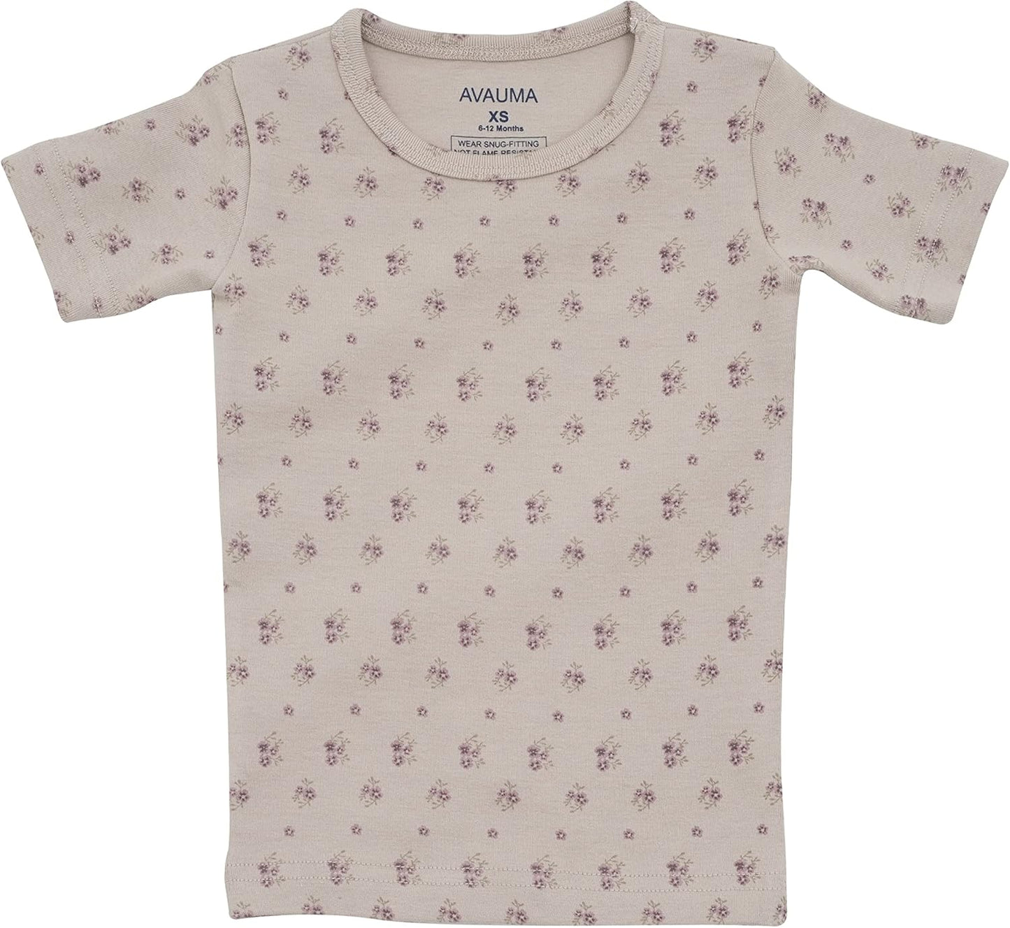 AVAUMA Baby Boys Girls Pajama Set 6M-7T Kids Cute Toddler Snug fit Pattern Design Pjs Cotton