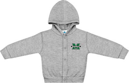 Creative Knitwear College Baby Snap Hooded Jacket - Team Logo, Multiple Colors, for Boys & Girls