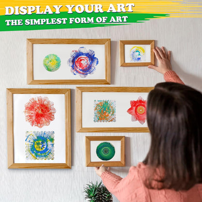 Arts and Crafts for Kids Ages 4-8,Paint Spin Art Machine Kit,Art Craft Set for 6-9 Year Old,Cool