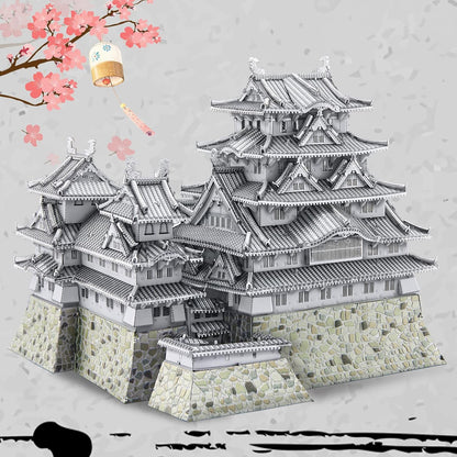 Piececool 3D Metal Puzzles for Adults, Himeji Castle - Japanese Architecture 3D Model Building Kits
