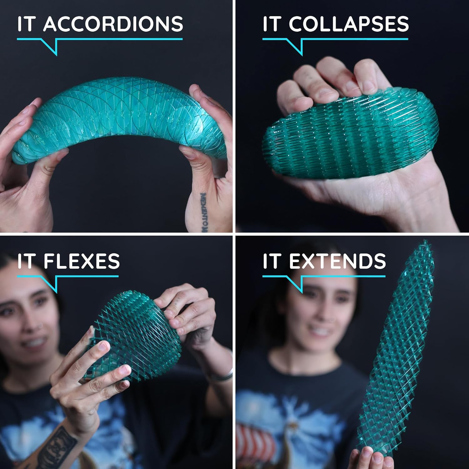 Morf Fidget Worm Toy - Desk Fidgets for Adults - Cool Satisfying Worm Fidget Sensory Toys - Fun and