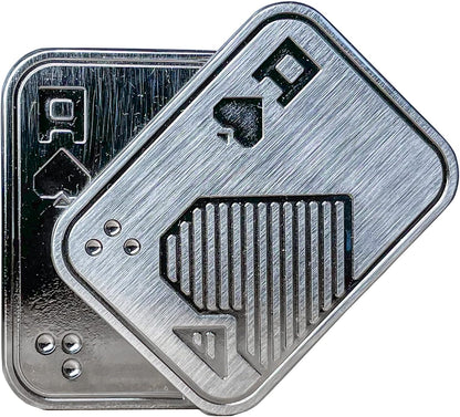 New Decompression Metal Poker Fidget_Slider，Manually Rotate Adult Office Decompression Toys to