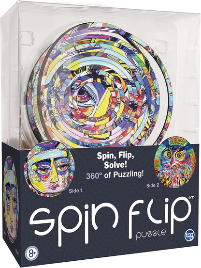 Spin Flip Puzzle - Abstract - Spin it, Flip it, Solve it! for Those who love brain teasers! Adult