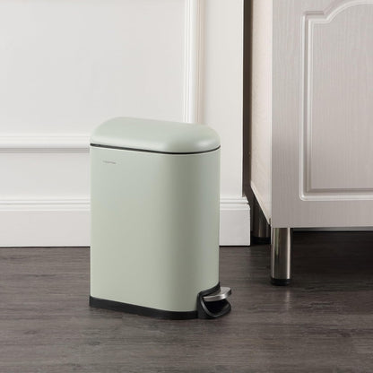 happimess HPM1009E Roland Mini 2.6-Gallon Step-Open Trash Can, Pistachio Gelato,with Soft-Close