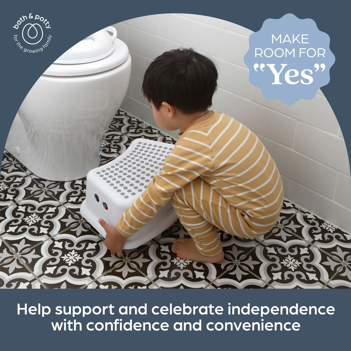 Dreambaby Step Stool for Kids - Non-Slip Base and Contoured Design for Toilet Potty Training and