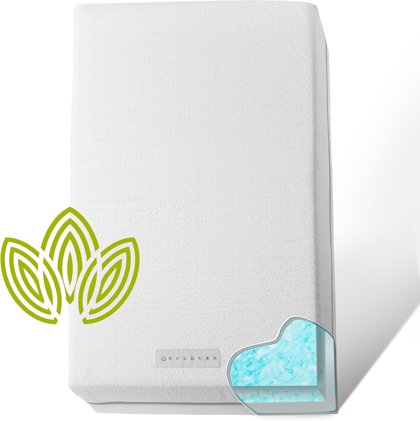 Organic Cotton Dual-Sided Crib Mattress | 2-Stage Premium Memory Foam CertiPUR-US Hypoallergenic