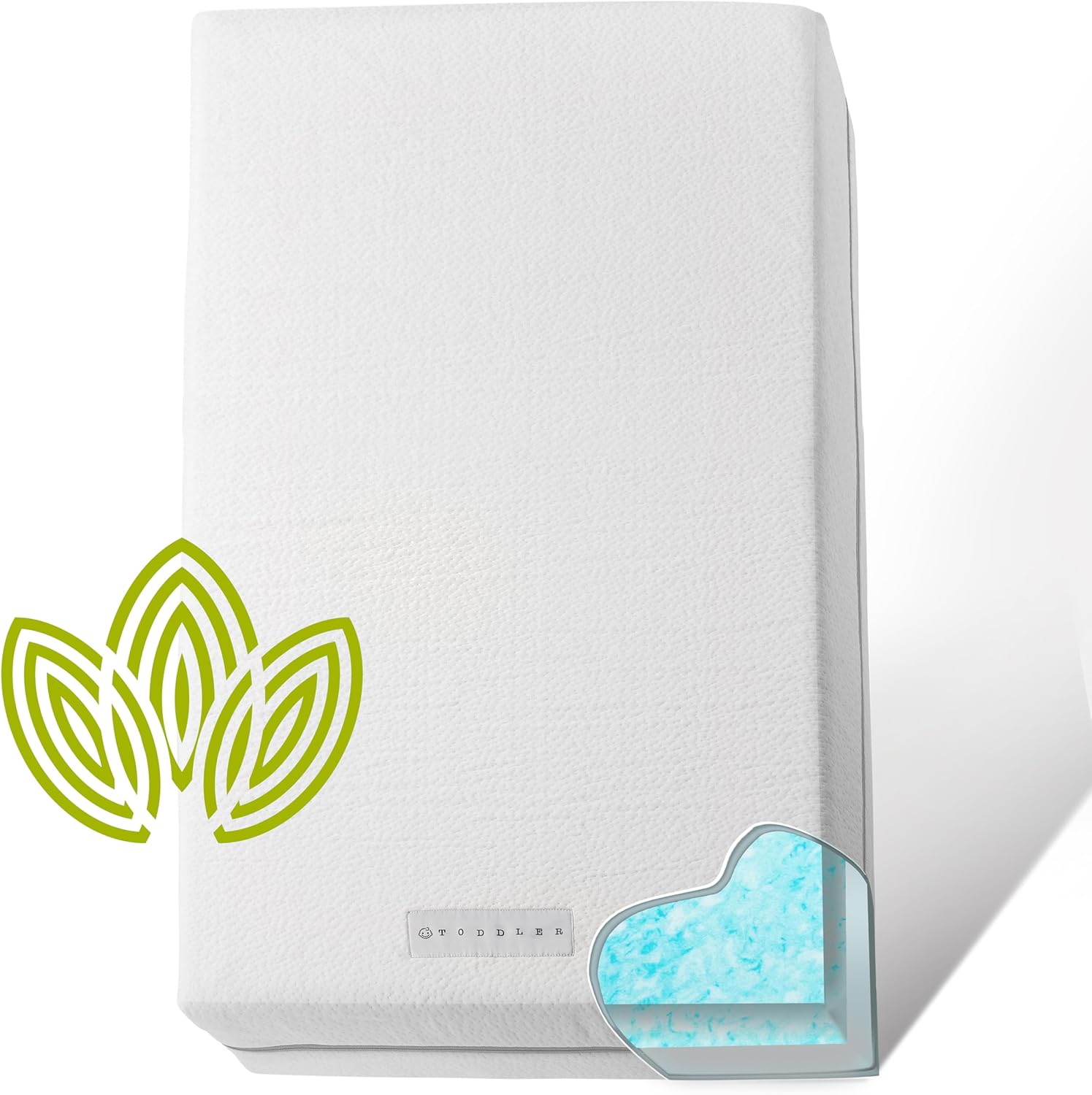 Organic Cotton Dual-Sided Crib Mattress | 2-Stage Premium Memory Foam CertiPUR-US Hypoallergenic