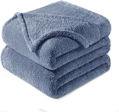 Exclusivo Mezcla Twin Size Flannel Fleece Blanket, Super Soft Velvet Plush Bed Blanket, Fuzzy Cozy