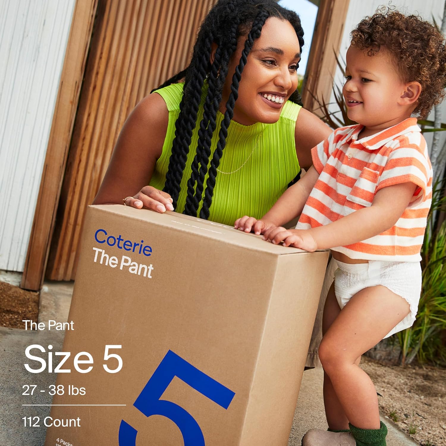 Coterie The Pant, Size 5, Pull Up Style Diapers for Sensitive Skin, Hypoallergenic, Super Absorbent