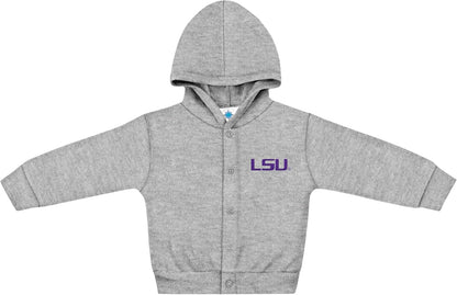 Creative Knitwear College Baby Snap Hooded Jacket - Team Logo, Multiple Colors, for Boys & Girls