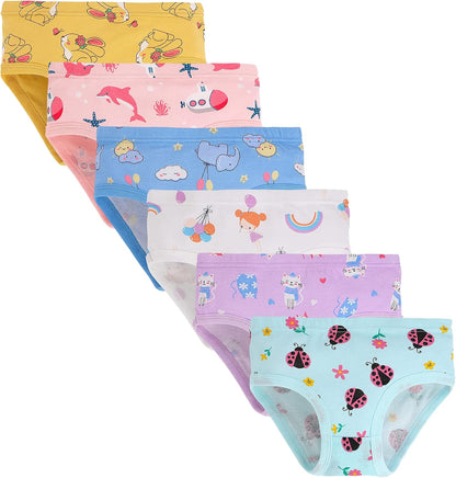 Boboking Soft Cotton Underwear Toddler Girls'Briefs Soft Undies