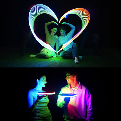 TOSY Flying Disc - 16 Million Colors RGB or 36 LEDs, Extremely Bright, Smart Modes, Camping