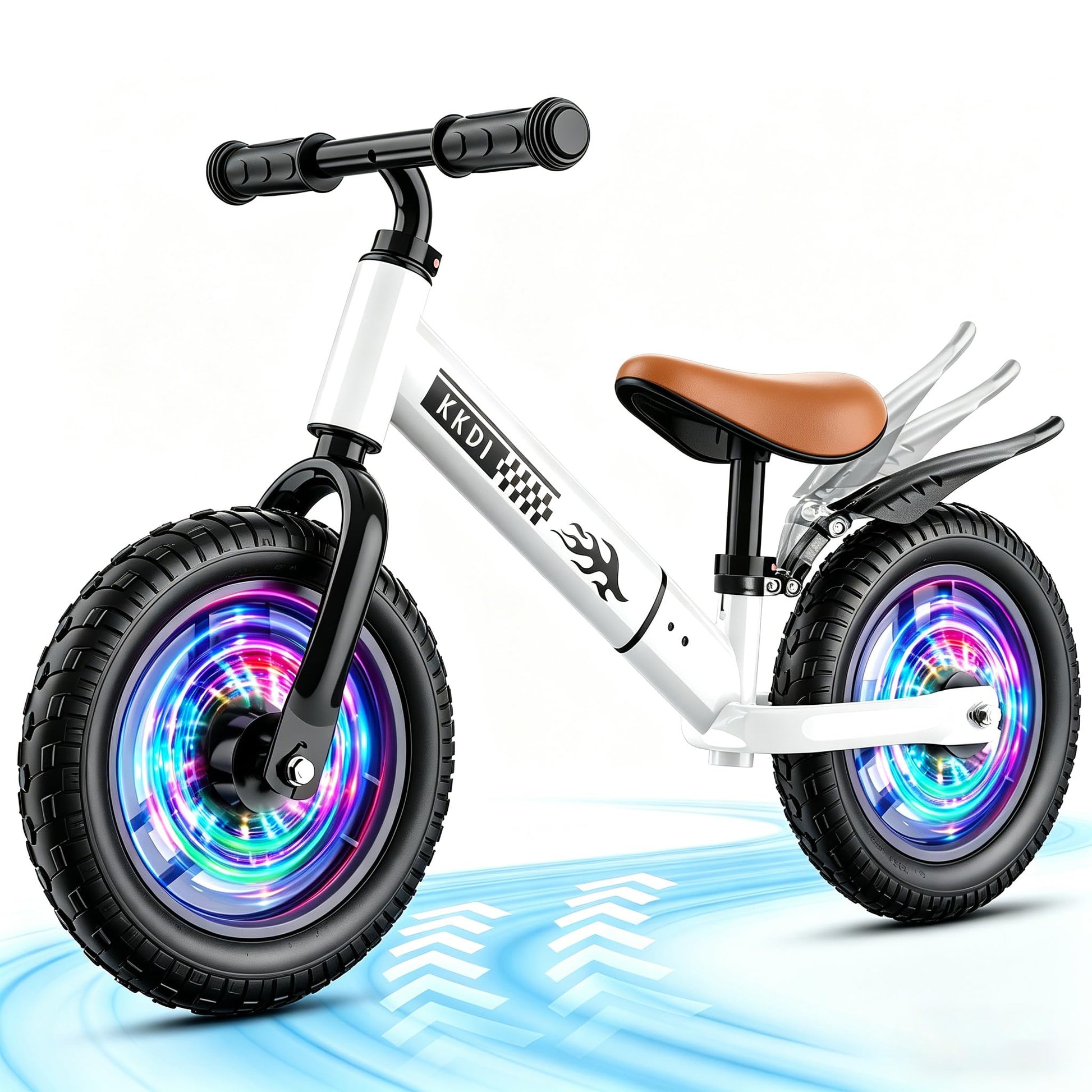 Toddler Balance Bike for 2 3 4 5 Year Old with【Light-Up Wheels & Fender】,Kids Balance Bike, Kids