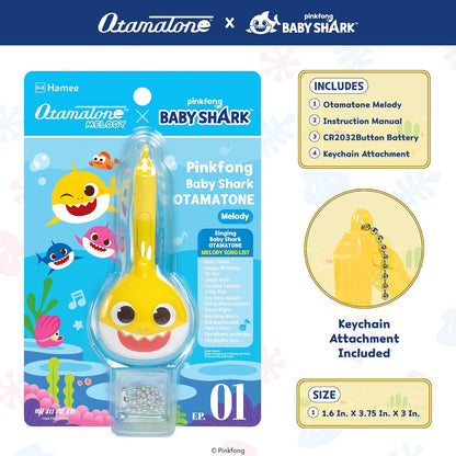 Otamatone Melody [Special Baby Shark Edition] Portable Mini Size Electronic Keychain Musical Toy