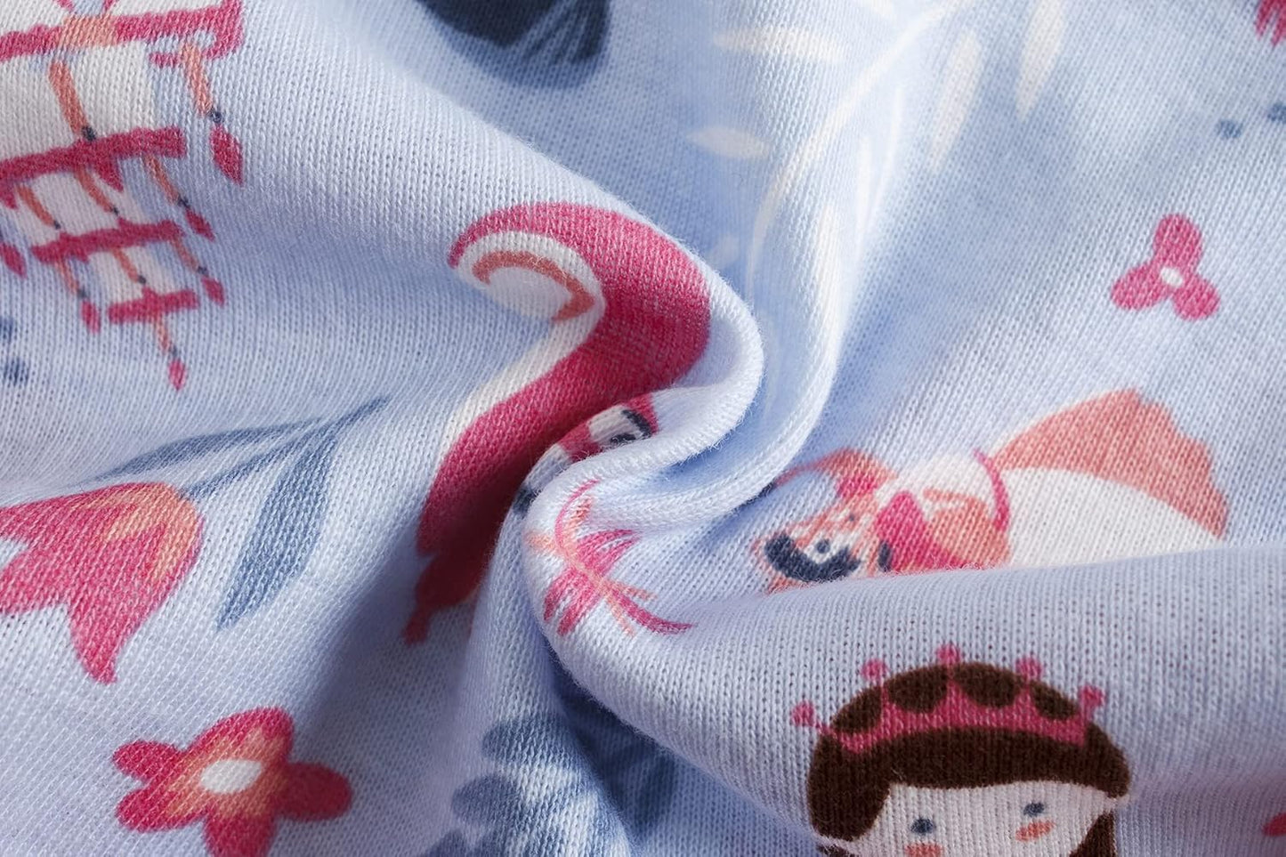 Cadidi Dinos Little Girls' Soft Cotton Underwear Kids Cool Breathable Comfort Panty Briefs Toddler